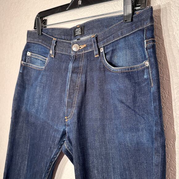APC New Cure H Jean Tres Etroit‎ Jeans Dark Wash Sz 30 - Picture 3 of 13